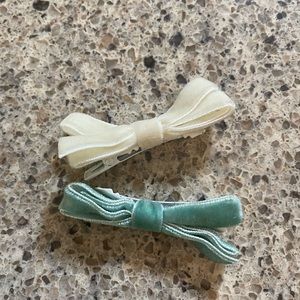 Gymboree velvet hair clips